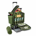 Excursion Wheeled Deluxe Picnic Cooler w/ Service for 4